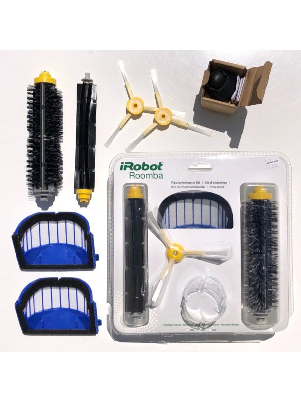 iRobot Roomba 500 600 Series Replacement Parts Lot Brushes Filters Caster Wheel - Picture 2 of 2